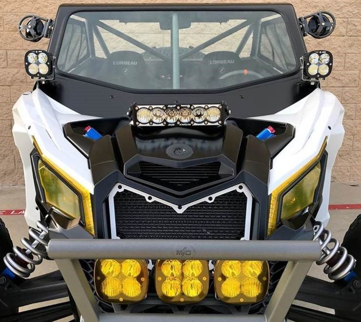 Baja Designs Can-Am X3 OnX6+ LED/Laser Hybrid 10 Inch Shock Mount Light Bar Kit