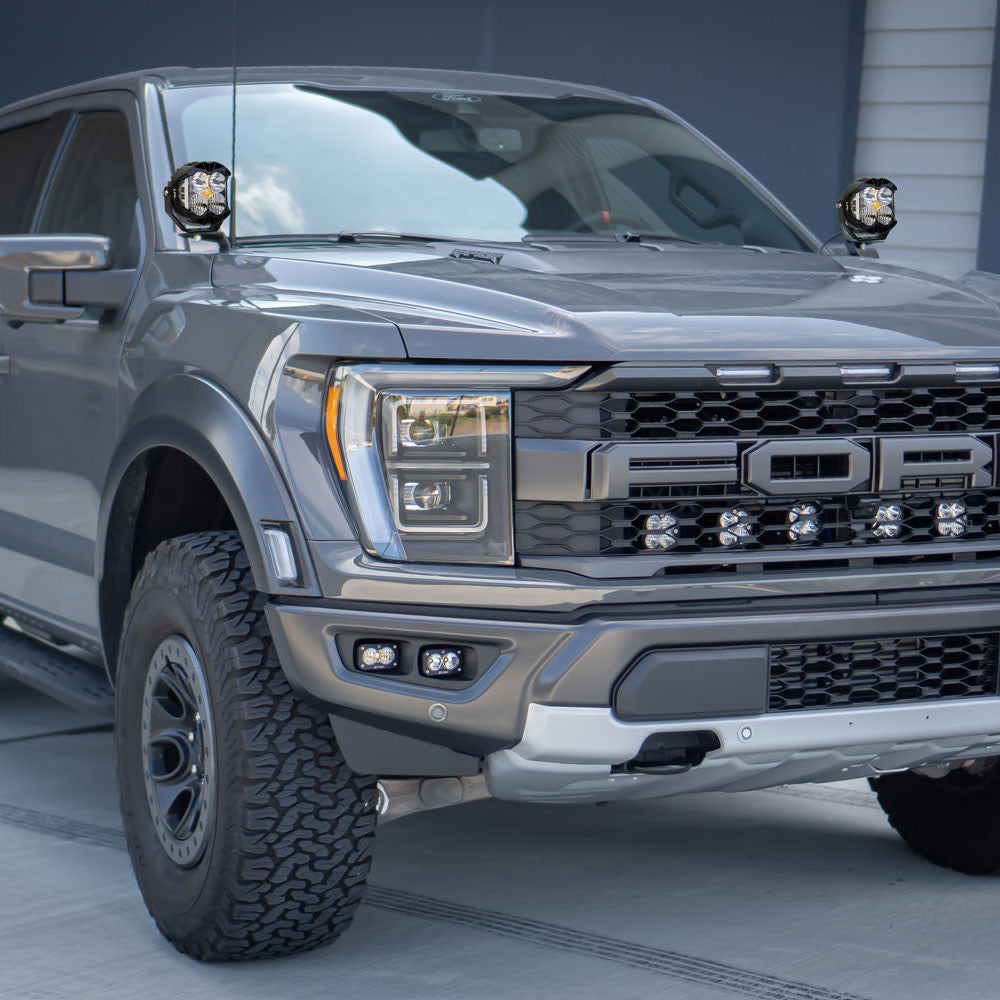 Baja Designs Ford LP4 Pro A-Pillar Light Kit - Ford 2021-22 F-150; NOTE: Raptor