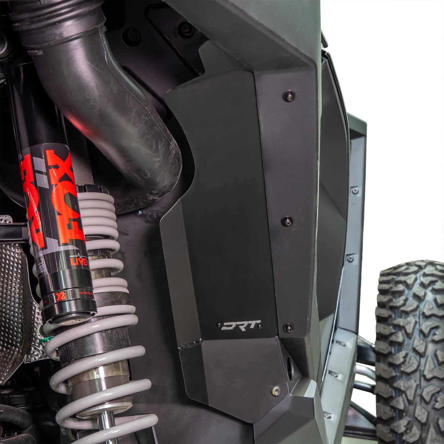 DRT Motorsports Aluminum Rear Inner Fender Guards- RZR Turbo R/Pro XP