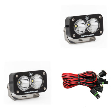 Baja Designs S2 Pro Black LED Auxiliary Light Pod Pair