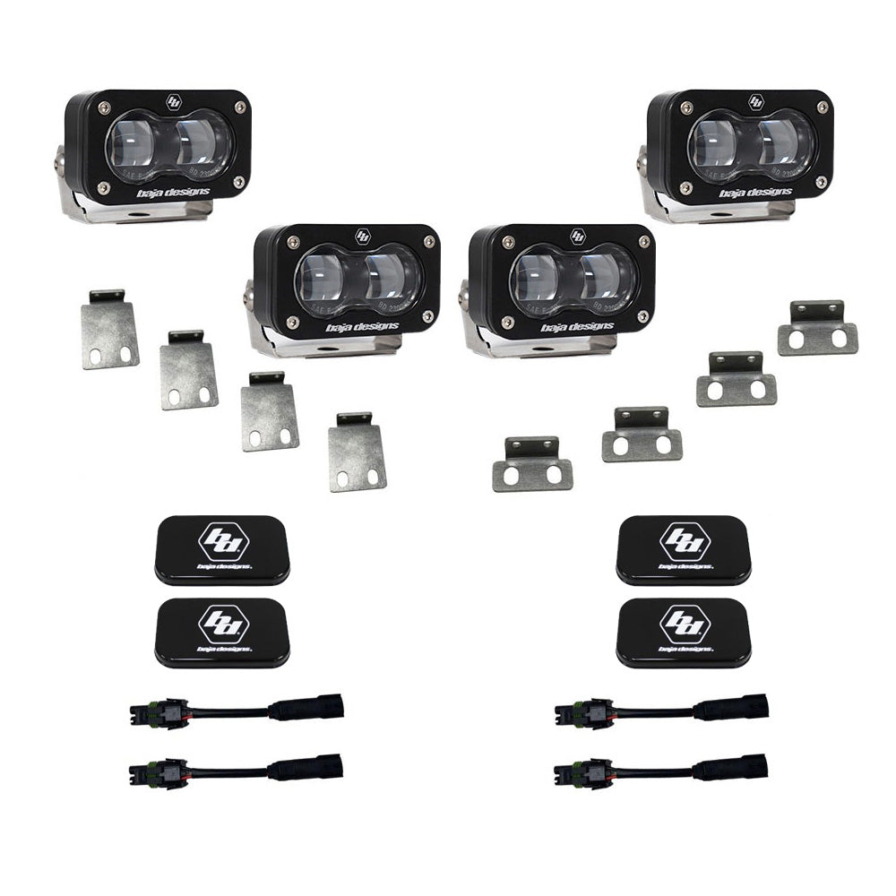 Baja Designs Ford Raptor S2 SAE Dual Fog Pocket Kit - Ford 2021-23 F-150; NOTE: Raptor