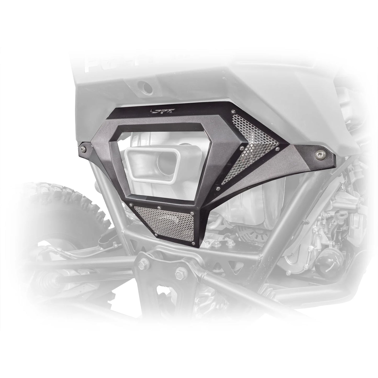 DRT Motorsports Aluminum Exhaust Cover- RZR Pro R