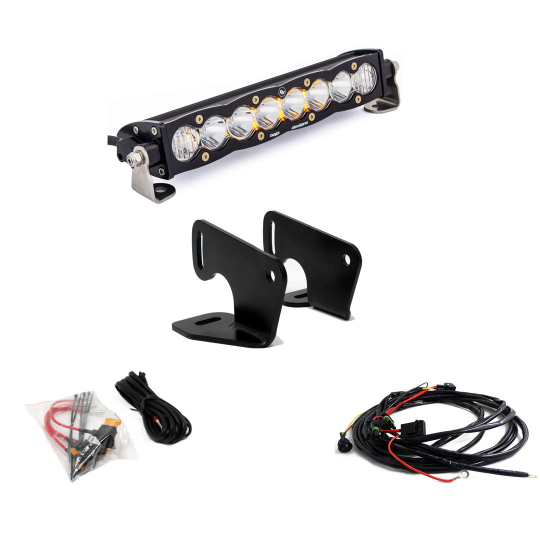 Baja Designs Polaris S8 10 Inch Hood Mount Light Bar Kit - Polaris Pro XP; 2024 RZR Turbo R