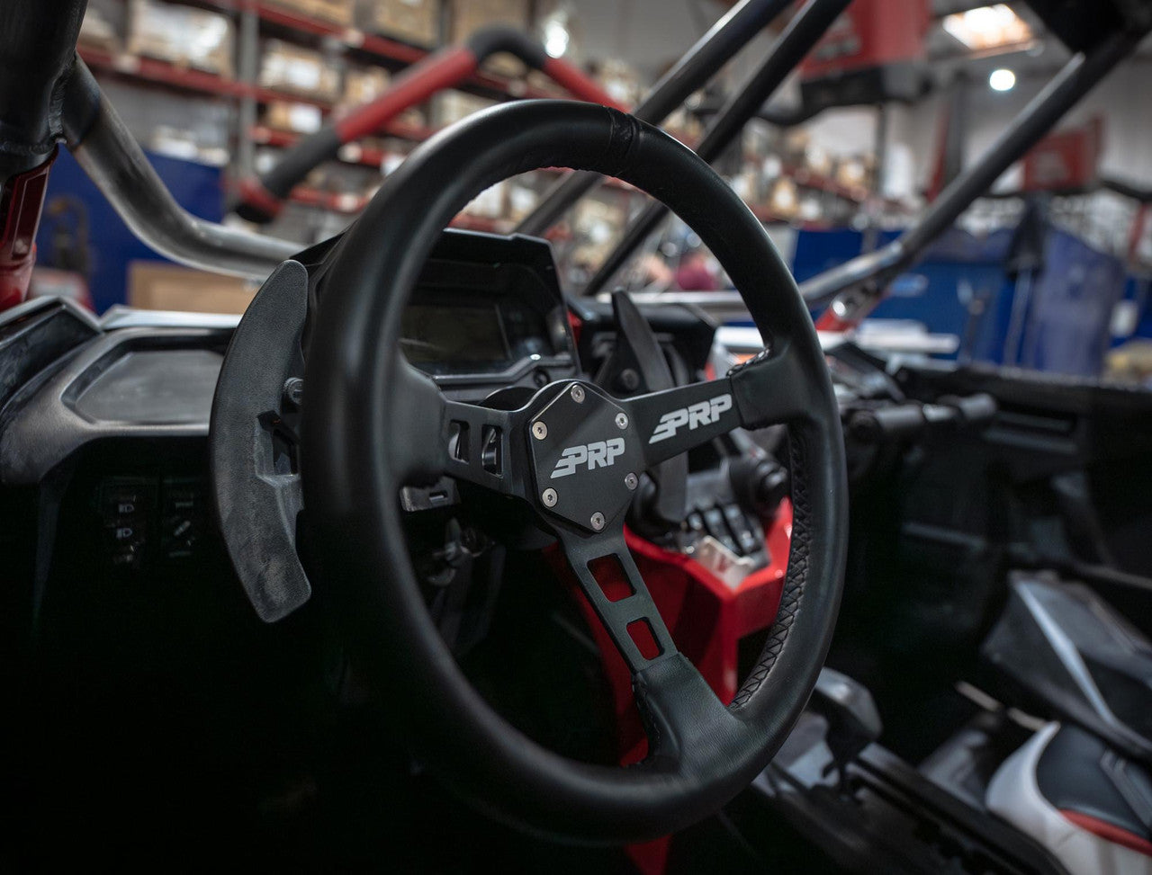 PRP Deep Dish Leather Steering Wheel