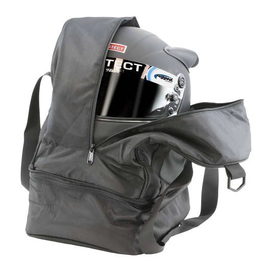 Rugged Helmet Bag with Bottom Storage Compartment