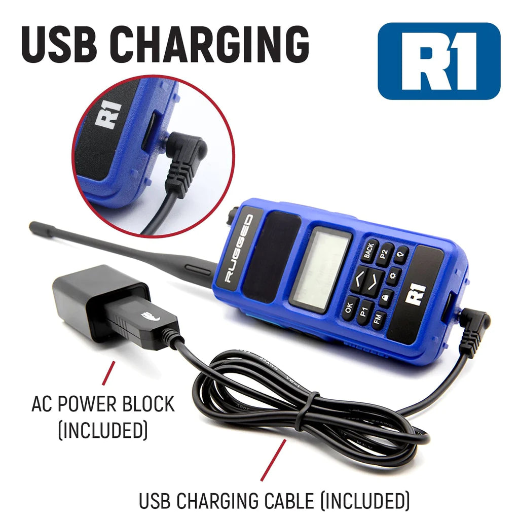 Rugged Radios 2 PACK R1 Business Band Handheld