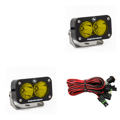 Baja Designs S2 Pro Black LED Auxiliary Light Pod Pair